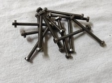 Lot de 13 Boulons tête fendu 4 x 50mm + écrous