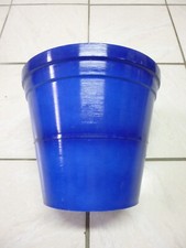 Cache Pot Plastique Rigide Bleu  Pot TOSCANE Ht 25 Cm D extérieur 30 Cm