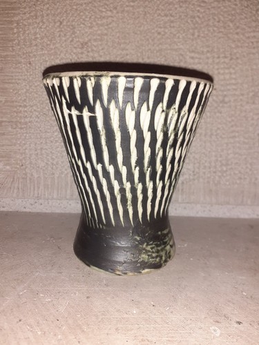 Vase diabolo ancien céramique