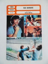 CARTE FICHE CINEMA 1984 RUE BARBARE Bernard Giraudeau Christine Boisson Jean Pie