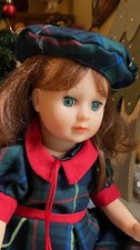poupee marie mode et travaux rousse adorable coll perso avec yeux bleus superbe