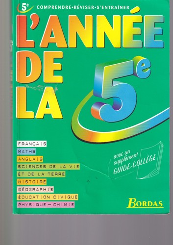 Bordas annee la 5e - -, l'annee