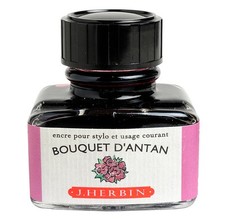 [13064T] Herbin Encre traditionnelle à stylo en flacon "D" 30ml Bouquet d'antan
