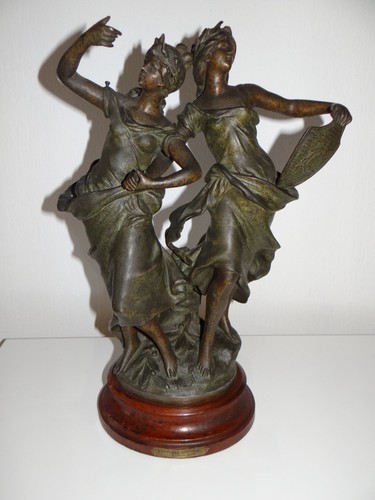 Statuette régule polychrome