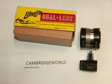 EDNALITE DUAL LENS with VIEWFINDER OLD STOCK NEW MADE in USA for MOVIE CAMERAS