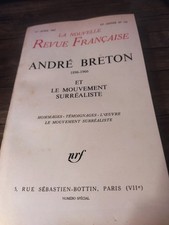 La Nouvelle Revue Française .  André Breton . No 172 . E.O. 1er Avril 1967