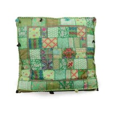 Traditionnel 88.9cm Style Vintage Patchwork Khambari Sol Housse de Coussin Carré