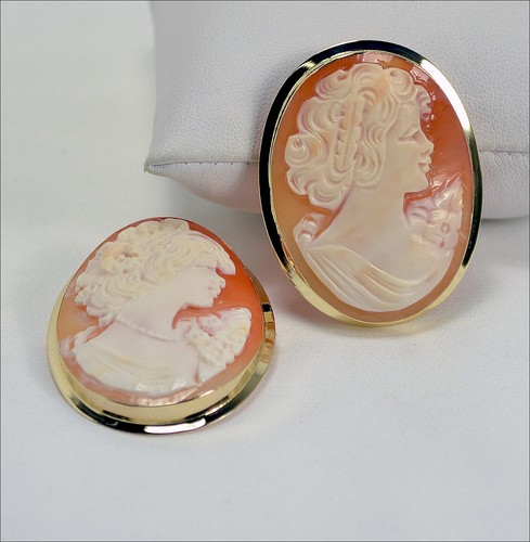Pendentif broche or - et,