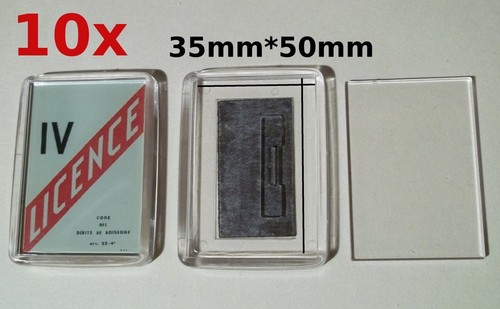 Lot aimants transparents - 10,