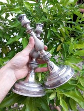 Paire chandeliers bronze