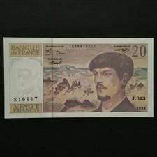 BILLET 20 FRANCS DEBUSSY 1993