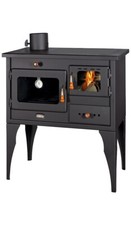 Cuisinière Poêle à bois Four en fonte tube de fumée à Gauche Prity 1P34L 10,1kw