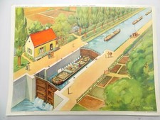 Tableaux de Géographie ROSSIGNOL 67 La Gare de Marchandise 68 La Canal: Ecluses 