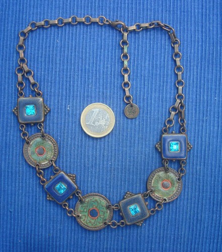 B36 joli collier métal bruni - collier,