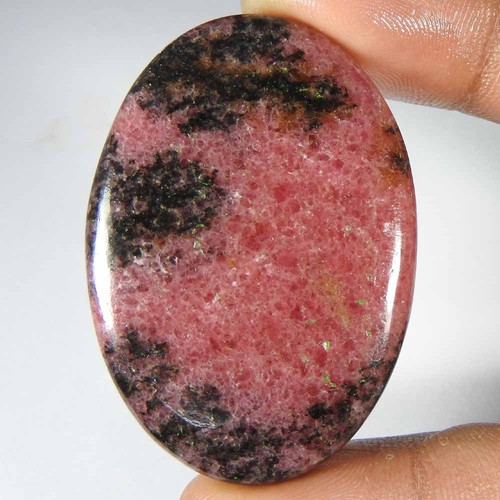 Cabochon ovale rhodonite - cabochon, en