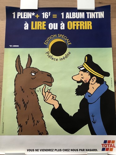 Affiche tintin haddock - affiche,