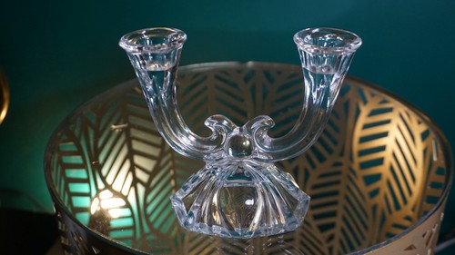 Bougeoir chandelier cristal