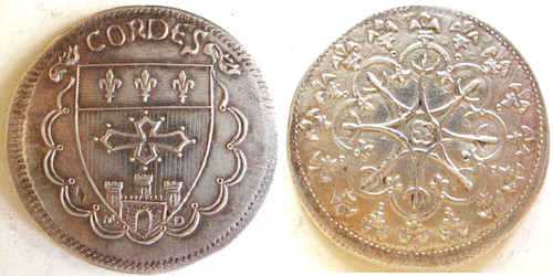 Jeton argent cordes - jeton,