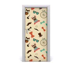 Tulup Autocollant de porte 85x205 cm autocollant - vélo Owl