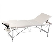 Table de Massage avec 3 Zones Cadre en Banc Lit Pliant Pliable Portable vidaXL