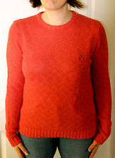 pull framboise lin coton