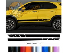 2 X BANDES RACING DECO MODE POUR FIAT 500 X AUTOCOLLANT STICKER BD573N-44