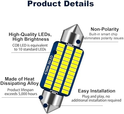 Ampoules led navette c5w - ampoules,