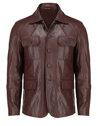 Blazer homme cuir - homme, marron
