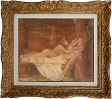 HENRI LAFFITE (1885-1977) ELEVE DE RODIN - SUPERBE NU FEMININ 1920 (928)