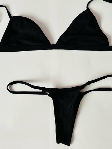 Bikini string noir sexy - noir, taille