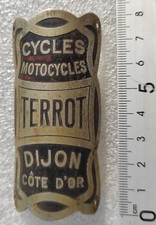 CYCLES TERROT ancienne plaque VELO MOTO   dijon  côte d'or  vendue dans son jus