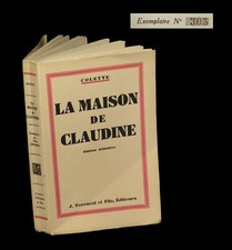 COLETTE - La Maison de Claudine. EO num. 1/500.