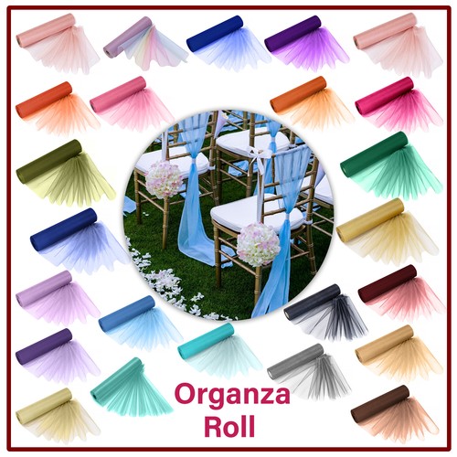 25m organza rouleau - rouleau, tissu