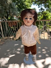 Poupée Ancienne Garçon Jules Verlingue 40cm vers 1900