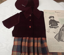KIT découpé VETEMENT,poupee Françoise ,MODES ET TRAVAUX Septembre 1954(n° 2)