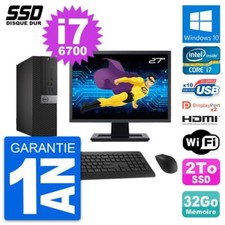 PC Dell 7040 SFF Ecran 27"