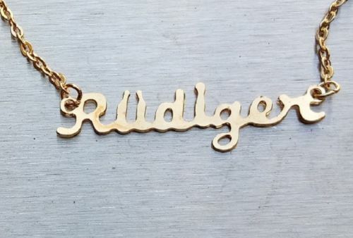Collier prénom rüdiger or - collier,