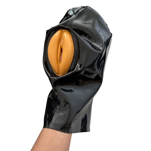 Latex hood back zipper - hood, rubber