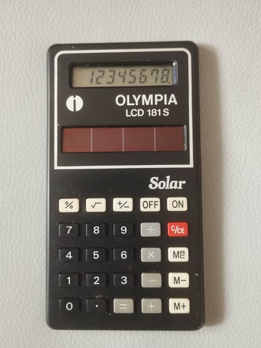 Vintage calculatrice solar - calculatrice,