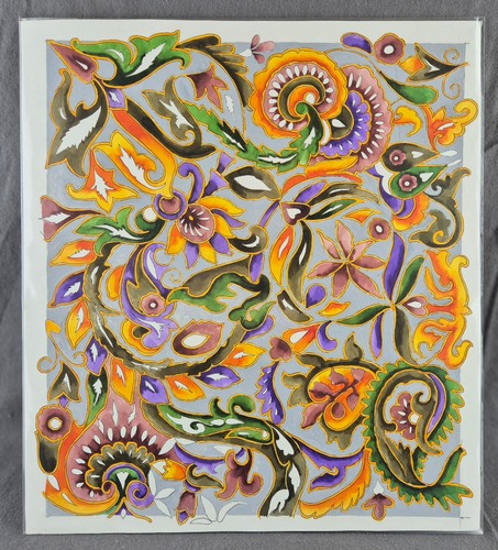 Flore stylisée gouache - flore,