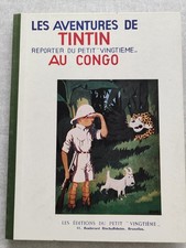 Tintin au Congo - Ed. Casterman, 1982, fac-similé de l'originale de 1931, N&B -