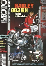 MOTO LEGENDE N°107 HARLEY 883 KH / HONDA CX / YAM TZ / KREIDLER / PEINDRE CASQUE