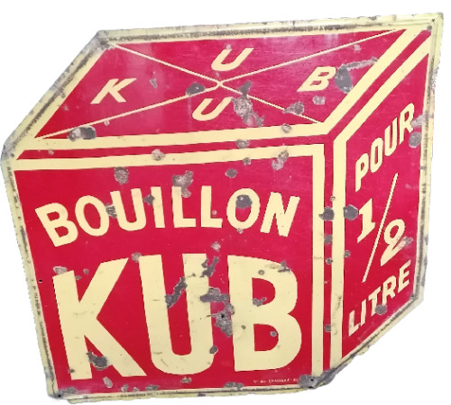 Plaque émaillée bouillon - plaque,