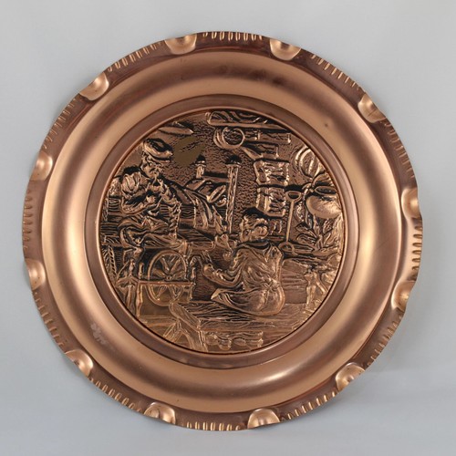 Assiette décorative cuivre - en,