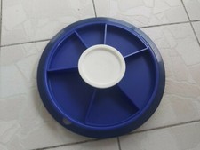 TUPPERWARE grand plateau apéro avec casé bleu foncé 
