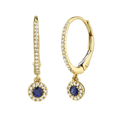 14k saphir bleu jaune - 14k, or