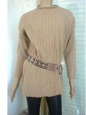 PULL TUNIQUE BEIGE  50% LAINE