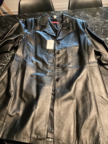 Manteau cuir porc 95 cm - porc,