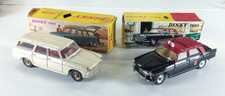 Dinky Toys ancien - lot Peugeot 404 Taxi radio G7 et 404 commerciale 1400 et 525