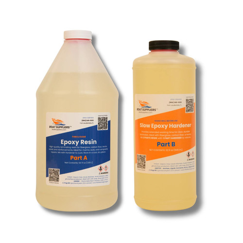 Marine epoxy resin kit - epoxy, quart